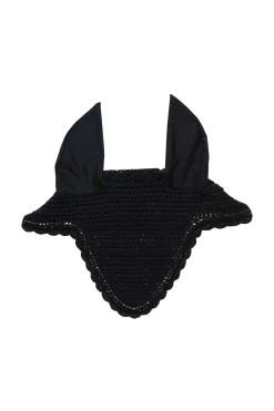 New kentucky Horsewear Aania Vaimentava Korvahuppu Timanteilla Ja Helmilla, Pitka Malli Black