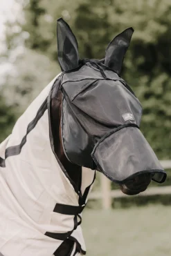 Best kentucky Horsewear Classic Karpasmaski Korvilla Ja Turpasuojalla Black