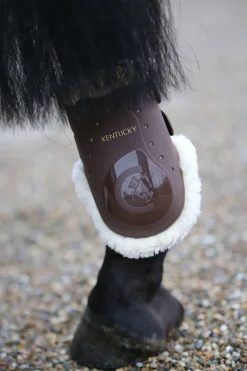 Best kentucky Horsewear Sheepskin Hivutussuojat Lampaankarvalla Brown
