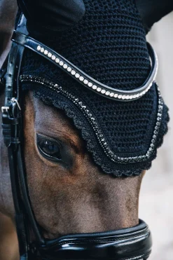 Clearance kentucky Horsewear Wellington Aaneton Korvahuppu Timanteilla Ja Helmilla Black