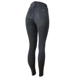 * KorkeaVyötaroiset Naisten Ratsastushousut Kuolainkuosilla Silikonipainatetuilla Kokopaikoilla