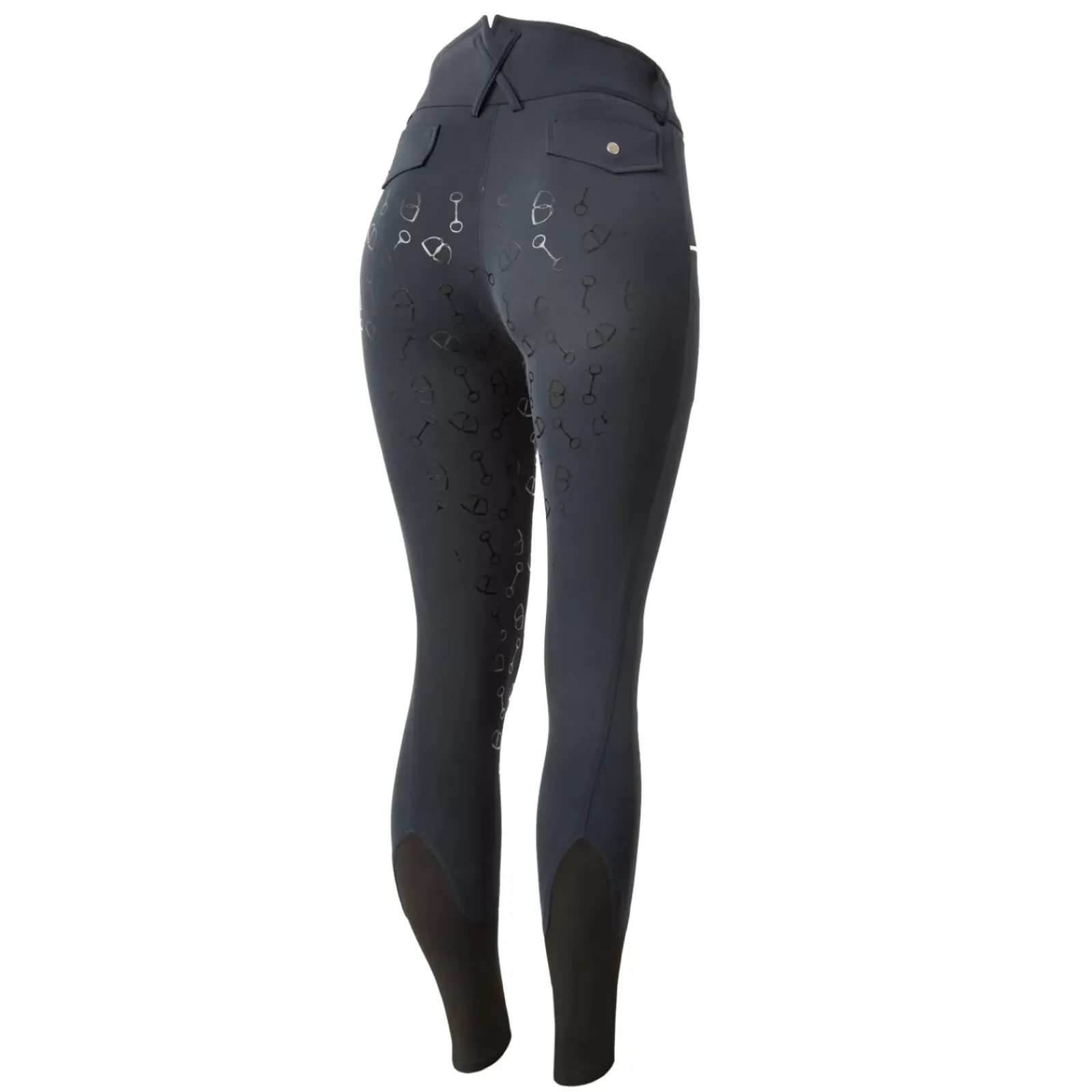 * KorkeaVyötaroiset Naisten Ratsastushousut Kuolainkuosilla Silikonipainatetuilla Kokopaikoilla