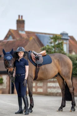 Sale lemieux Cooling Close Contact Jumping Saddle Pad Dark Navy