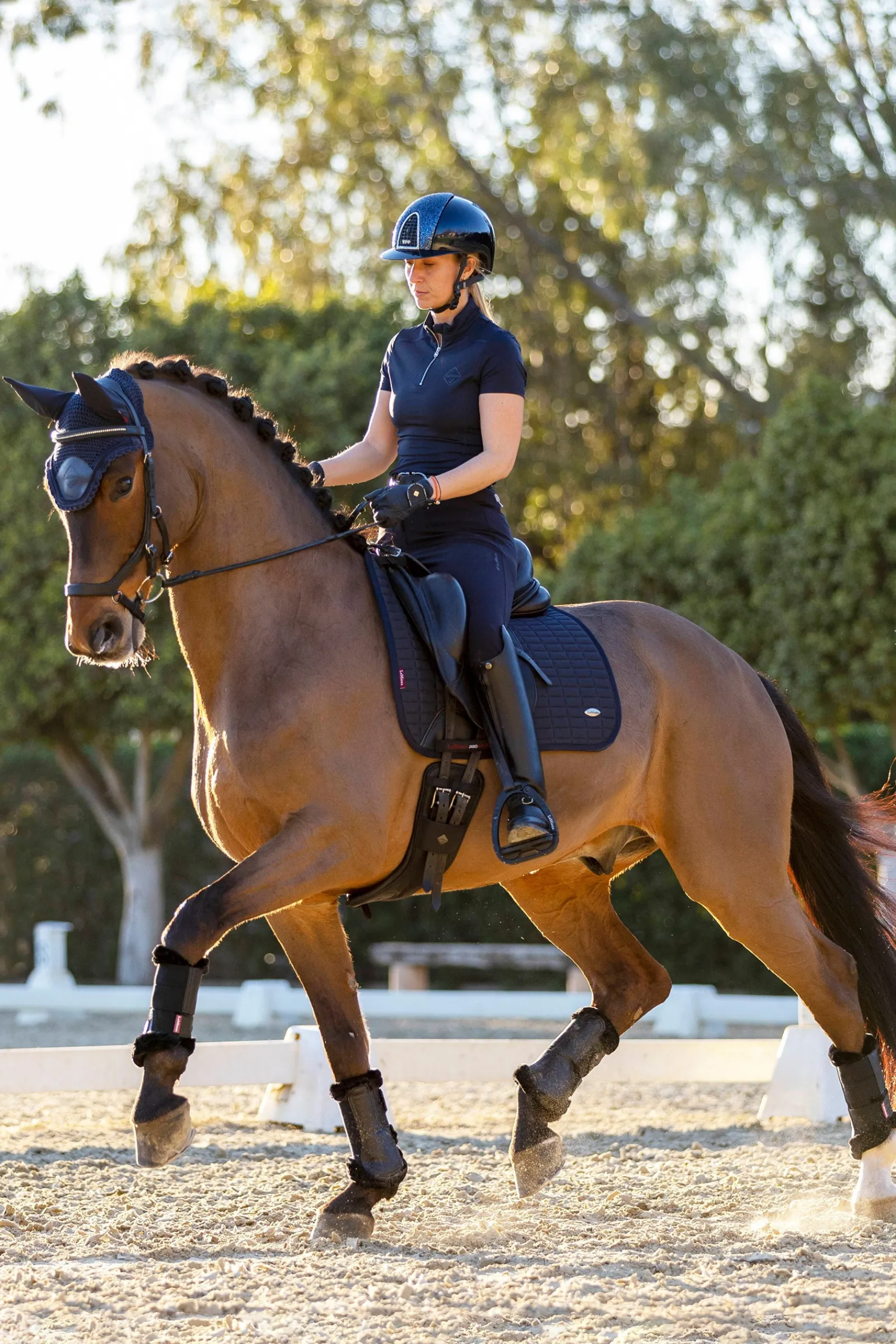 Discount lemieux Cooling Dressage Saddle Pad Dark Navy