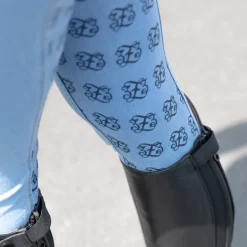 * Naisten Farkkuratsastushousut Korkealla Vyötarolla Ja Silikonipainatetuilla Kokopaikoilla