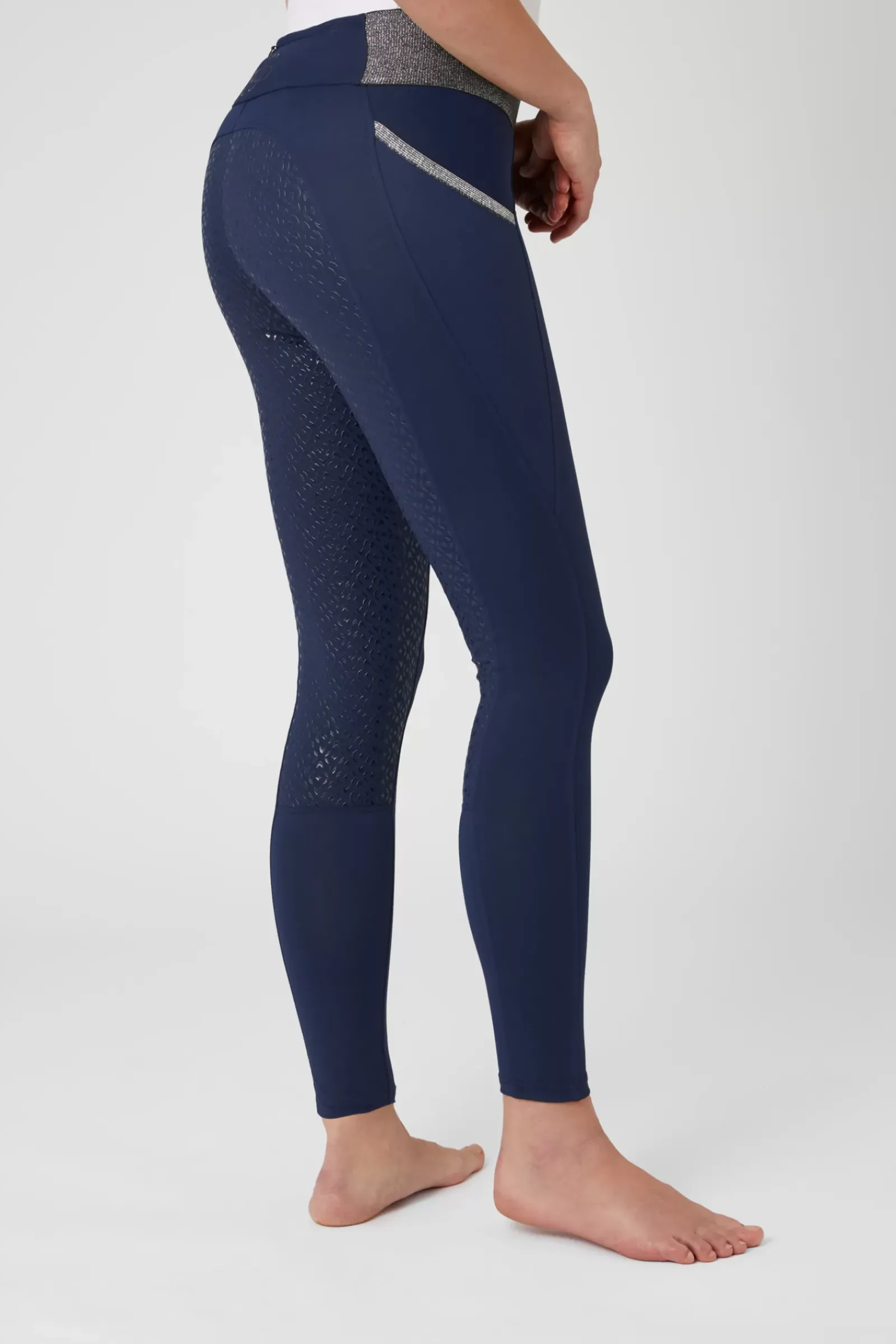 * Naisten Kokopaikkaiset Ratsastusleggingsit Glitter-Vyötarolla