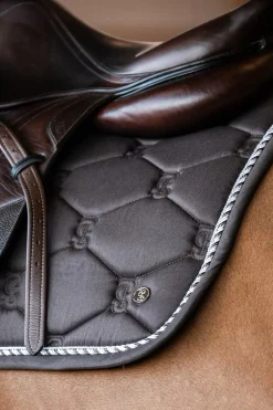 Discount psofsweden Ps Of Sweden Cotton Signature Jump Saddle Pad Coffee Liqueur