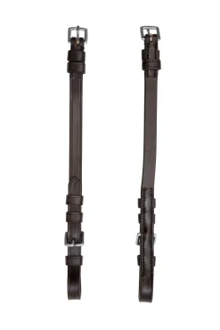 schockemohle Cheek Pieces Buckles Antique Brown/Silver