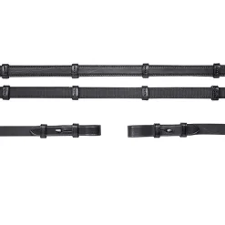 Hot schockemohle Nahka/Kumiohjat,Solkikiinnitys Black/Silver