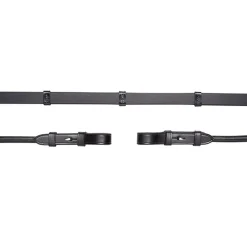 schockemohle Nahkaohjat, Hakakiinnitys Black/Silver